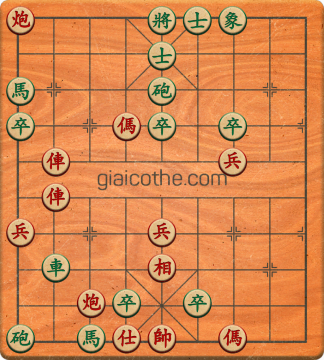 Bàn cờ tướng bài tập Cờ Tướng Haga thế Dễ ván 263 - Độ khó Trung Bình