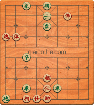 Bàn cờ tướng bài tập Cờ Tướng Haga thế Dễ ván 266 - Độ khó Dễ