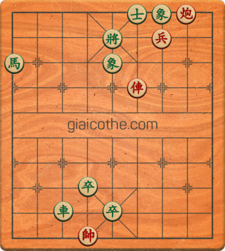 Bàn cờ tướng bài tập Cờ Tướng Haga thế Dễ ván 268 - Độ khó Dễ