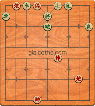 Bàn cờ tướng bài tập Cờ Tướng Haga thế Dễ ván 273 - Độ khó Dễ