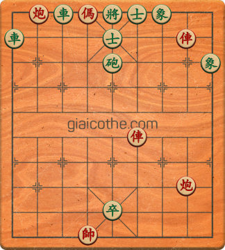 Bàn cờ tướng bài tập Cờ Tướng Haga thế Dễ ván 277 - Độ khó Dễ