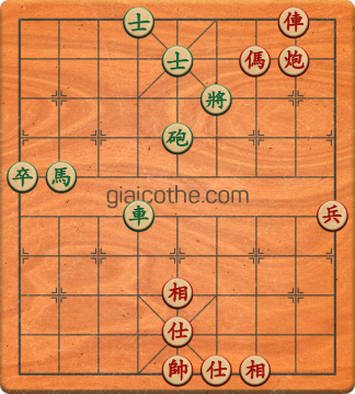 Bàn cờ tướng bài tập Cờ Tướng Haga thế Dễ ván 279 - Độ khó Trung Bình