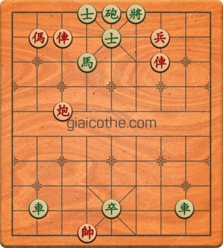 Bàn cờ tướng bài tập Cờ Tướng Haga thế Dễ ván 280 - Độ khó Trung Bình