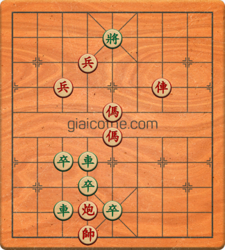 Bàn cờ tướng bài tập Cờ Tướng Haga thế Dễ ván 284 - Độ khó Trung Bình