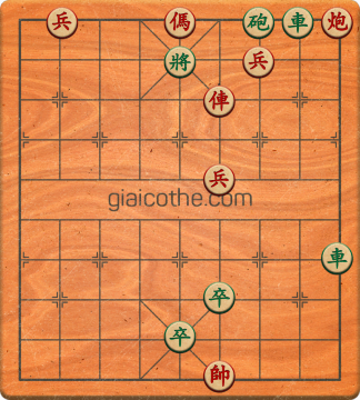 Bàn cờ tướng bài tập Cờ Tướng Haga thế Dễ ván 286 - Độ khó Dễ