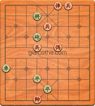 Bàn cờ tướng bài tập Cờ Tướng Haga thế Dễ ván 289 - Độ khó Trung Bình