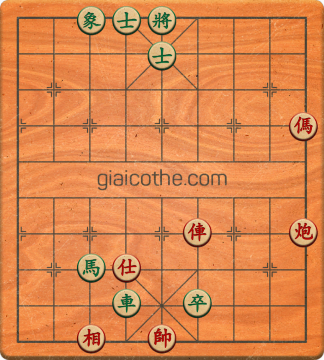 Bàn cờ tướng bài tập Cờ Tướng Haga thế Dễ ván 293 - Độ khó Dễ