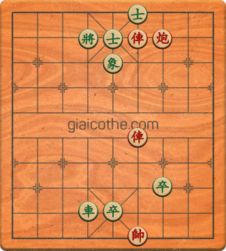 Bàn cờ tướng bài tập Cờ Tướng Haga thế Dễ ván 296 - Độ khó Dễ