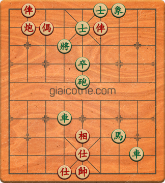 Bàn cờ tướng bài tập Cờ Tướng Haga thế Dễ ván 297 - Độ khó Trung Bình