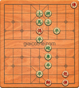 Bàn cờ tướng bài tập Cờ Tướng Haga thế Dễ ván 306 - Độ khó Trung Bình