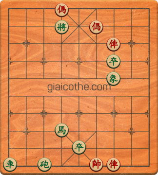 Bàn cờ tướng bài tập Cờ Tướng Haga thế Dễ ván 325 - Độ khó Trung Bình