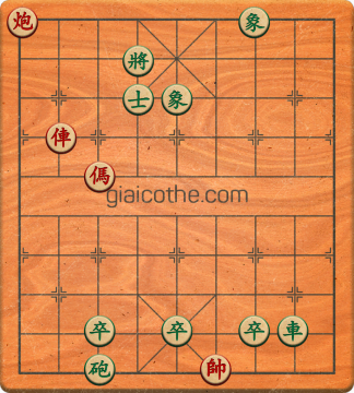 Bàn cờ tướng bài tập Cờ Tướng Haga thế Dễ ván 326 - Độ khó Trung Bình