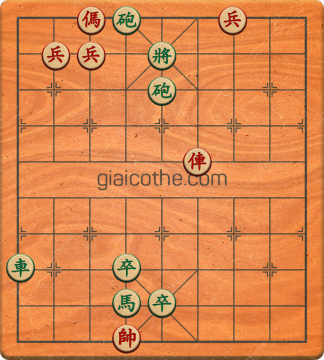 Bàn cờ tướng bài tập Cờ Tướng Haga thế Dễ ván 327 - Độ khó Trung Bình