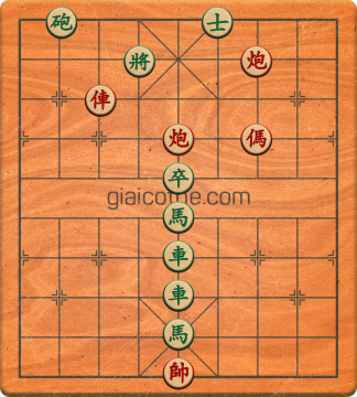 Bàn cờ tướng bài tập Cờ Tướng Haga thế Dễ ván 329 - Độ khó Trung Bình