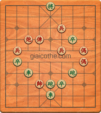 Bàn cờ tướng bài tập Cờ Tướng Haga thế Dễ ván 330 - Độ khó Trung Bình