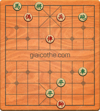 Bàn cờ tướng bài tập Cờ Tướng Haga thế Dễ ván 335 - Độ khó Trung Bình