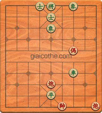 Bàn cờ tướng bài tập Cờ Tướng Haga thế Dễ ván 34 - Độ khó Dễ