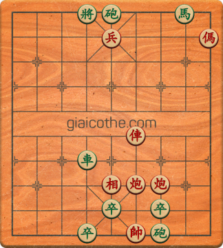 Bàn cờ tướng bài tập Cờ Tướng Haga thế Dễ ván 344 - Độ khó Trung Bình