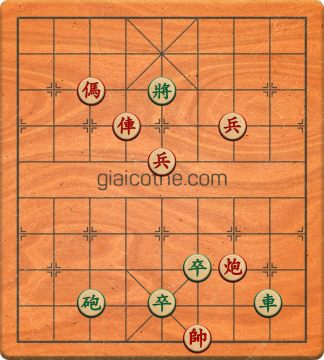 Bàn cờ tướng bài tập Cờ Tướng Haga thế Dễ ván 345 - Độ khó Trung Bình