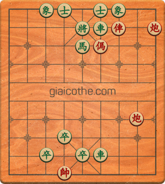 Bàn cờ tướng bài tập Cờ Tướng Haga thế Dễ ván 347 - Độ khó Trung Bình