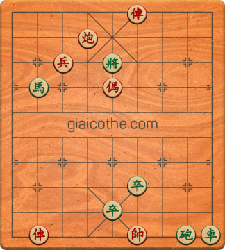 Bàn cờ tướng bài tập Cờ Tướng Haga thế Dễ ván 355 - Độ khó Trung Bình