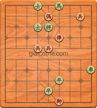 Bàn cờ tướng bài tập Cờ Tướng Haga thế Dễ ván 356 - Độ khó Trung Bình