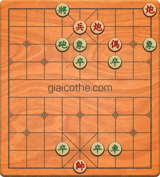 Bàn cờ tướng bài tập Cờ Tướng Haga thế Dễ ván 366 - Độ khó Trung Bình