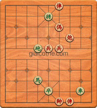 Bàn cờ tướng bài tập Cờ Tướng Haga thế Dễ ván 367 - Độ khó Trung Bình