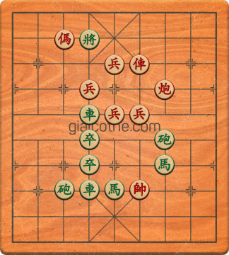 Bàn cờ tướng bài tập Cờ Tướng Haga thế Dễ ván 369 - Độ khó Trung Bình