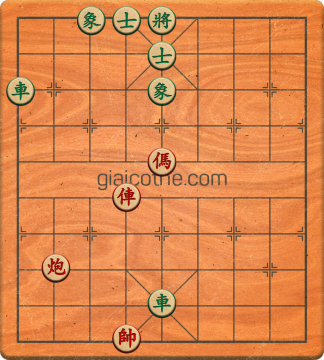 Bàn cờ tướng bài tập Cờ Tướng Haga thế Dễ ván 37 - Độ khó Dễ