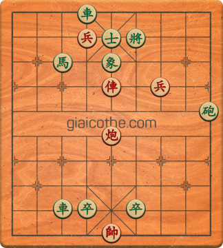 Bàn cờ tướng bài tập Cờ Tướng Haga thế Dễ ván 374 - Độ khó Trung Bình