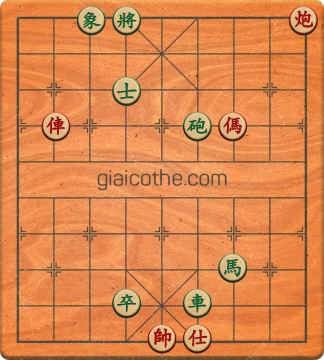 Bàn cờ tướng bài tập Cờ Tướng Haga thế Dễ ván 38 - Độ khó Dễ