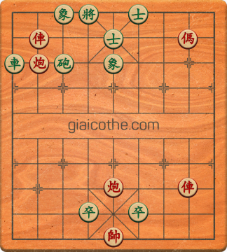 Bàn cờ tướng bài tập Cờ Tướng Haga thế Dễ ván 380 - Độ khó Trung Bình