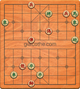 Bàn cờ tướng bài tập Cờ Tướng Haga thế Dễ ván 381 - Độ khó Trung Bình