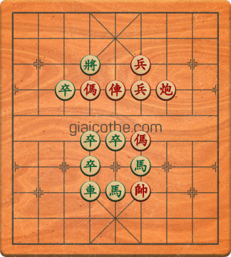 Bàn cờ tướng bài tập Cờ Tướng Haga thế Dễ ván 398 - Độ khó Trung Bình