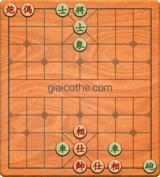 Bàn cờ tướng bài tập Cờ Tướng Haga thế Dễ ván 4 - Độ khó Dễ