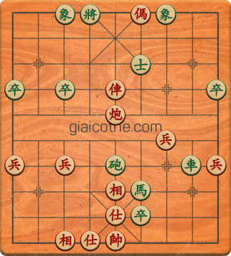 Bàn cờ tướng bài tập Cờ Tướng Haga thế Dễ ván 400 - Độ khó Trung Bình