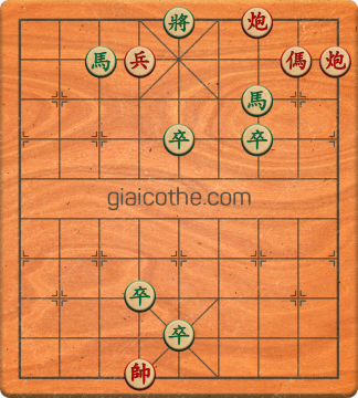 Bàn cờ tướng bài tập Cờ Tướng Haga thế Dễ ván 408 - Độ khó Trung Bình