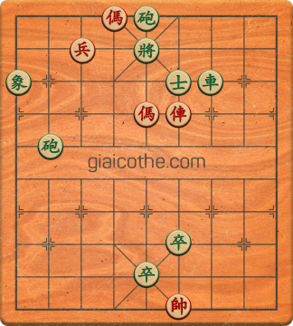 Bàn cờ tướng bài tập Cờ Tướng Haga thế Dễ ván 412 - Độ khó Trung Bình