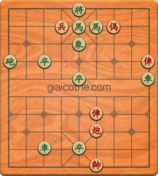 Bàn cờ tướng bài tập Cờ Tướng Haga thế Dễ ván 413 - Độ khó Trung Bình