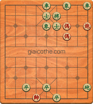 Bàn cờ tướng bài tập Cờ Tướng Haga thế Dễ ván 419 - Độ khó Trung Bình