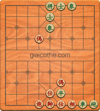 Bàn cờ tướng bài tập Cờ Tướng Haga thế Dễ ván 42 - Độ khó Dễ