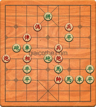 Bàn cờ tướng bài tập Cờ Tướng Haga thế Dễ ván 424 - Độ khó Trung Bình