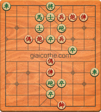 Bàn cờ tướng bài tập Cờ Tướng Haga thế Dễ ván 426 - Độ khó Trung Bình