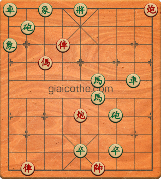 Bàn cờ tướng bài tập Cờ Tướng Haga thế Dễ ván 432 - Độ khó Trung Bình