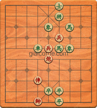 Bàn cờ tướng bài tập Cờ Tướng Haga thế Dễ ván 434 - Độ khó Trung Bình