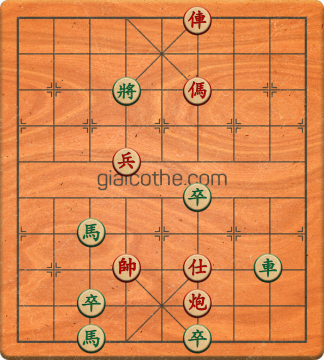 Bàn cờ tướng bài tập Cờ Tướng Haga thế Dễ ván 435 - Độ khó Trung Bình