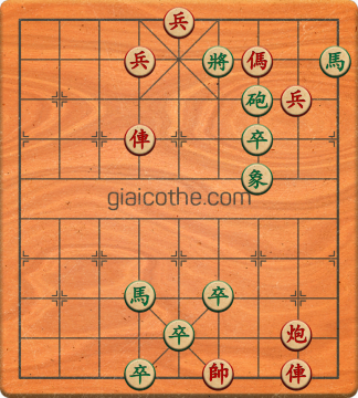 Bàn cờ tướng bài tập Cờ Tướng Haga thế Dễ ván 437 - Độ khó Trung Bình