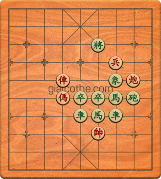 Bàn cờ tướng bài tập Cờ Tướng Haga thế Dễ ván 439 - Độ khó Trung Bình