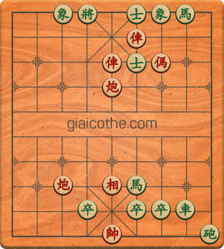 Bàn cờ tướng bài tập Cờ Tướng Haga thế Dễ ván 446 - Độ khó Trung Bình